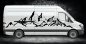 Preview: 46362 Berge Silhouette Aufkleber Camper Van Mein-Motiv